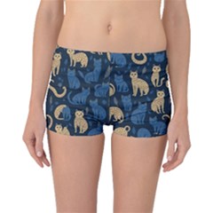 Cat Pattern Animal Boyleg Bikini Bottoms by Pakjumat