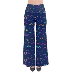 Scribble Pattern Texture So Vintage Palazzo Pants by Pakjumat