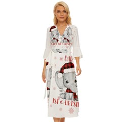 Elephant Art T- Shirtelephant T- Shirt Midsummer Wrap Dress by ZUXUMI