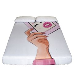 Hand 1 Fitted Sheet (queen Size) by SychEva