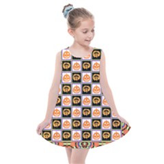 Lantern Chess Halloween Kids  Summer Dress by Pakjumat