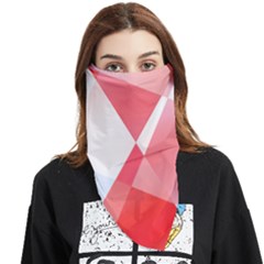 Abstract T- Shirt Pink Chess Player Abstract Colorful Texture T- Shirt Face Covering Bandana (triangle) by EnriqueJohnson