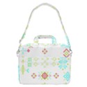 Christmas Cross Stitch Pattern Effect Holidays Symmetry MacBook Pro 13  Shoulder Laptop Bag  View2