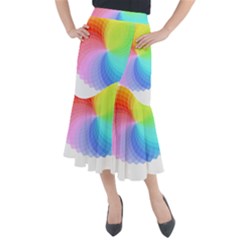 Color Wheel T- Shirt Color Wheel T- Shirt Midi Mermaid Skirt by EnriqueJohnson