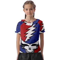 Grateful Dead Kids  Frill Chiffon Blouse by Sarkoni