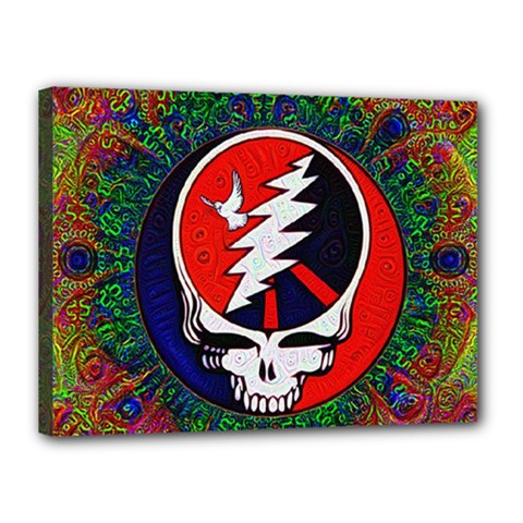 Grateful Dead - Canvas 16  X 12  (stretched) by Sarkoni
