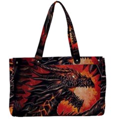 Dragon Canvas Work Bag by uniart180623