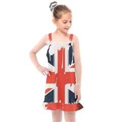 Union Jack England Uk United Kingdom London Kids  Overall Dress by uniart180623