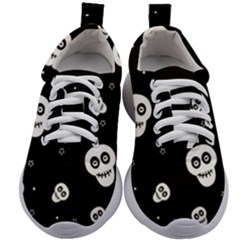 Skull Pattern Kids Athletic Shoes by Ket1n9