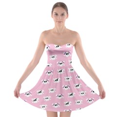 Girly Girlie Punk Skull Strapless Bra Top Dress by Ket1n9