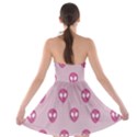 Alien Pattern Pink Strapless Bra Top Dress View2