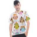 Cute Owls Pattern Men s Sport Top View1