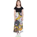 Cats-cute-kitty-kitties-kitten Kids  Flared Maxi Skirt View1