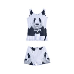 Panda Love Heart Kids  Boyleg Swimsuit by Ket1n9