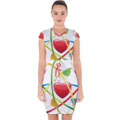 Love Capsleeve Drawstring Dress  by Ket1n9