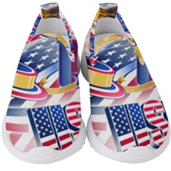 United States Of America Usa  Images Independence Day Kids  Slip On Sneakers by Ket1n9