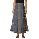 Skyline-city-manhattan-new-york Tiered Ruffle Maxi Skirt View1