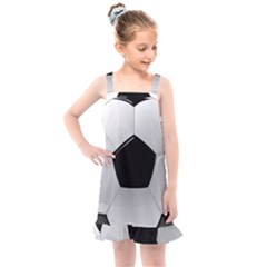 Soccer Ball Kids  Overall Dress by Ket1n9