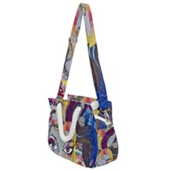 Graffiti-mural-street-art-painting Rope Handles Shoulder Strap Bag by Ket1n9