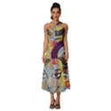 Graffiti-mural-street-art-painting Sleeveless Cross Front Cocktail Midi Chiffon Dress View1