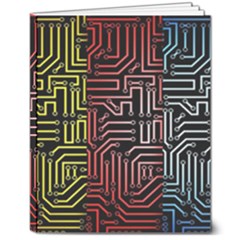 Circuit Board Seamless Patterns Set 8  X 10  Softcover Notebook by Ket1n9