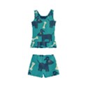 Happy-dogs Animals Pattern Kids  Boyleg Swimsuit View2