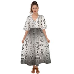 Science Formulas Kimono Sleeve Boho Dress by Ket1n9