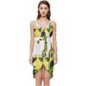 White-wine-red-wine-the-bottle Wrap Frill Dress View1