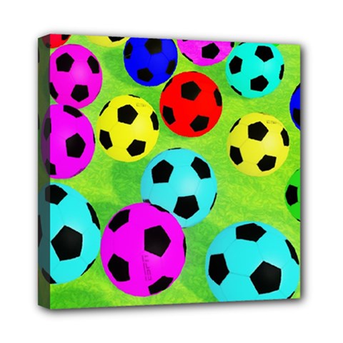 Balls Colors Mini Canvas 8  X 8  (stretched) by Ket1n9