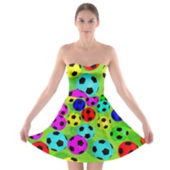 Balls Colors Strapless Bra Top Dress by Ket1n9