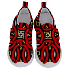 Traditional Art Pattern Kids  Velcro No Lace Shoes by Ket1n9