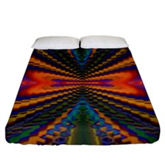 Casanova Abstract Art-colors Cool Druffix Flower Freaky Trippy Fitted Sheet (king Size) by Ket1n9