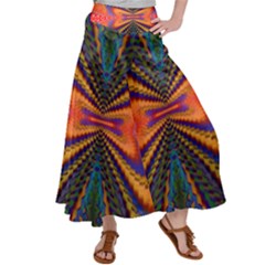 Casanova Abstract Art-colors Cool Druffix Flower Freaky Trippy Women s Satin Palazzo Pants by Ket1n9