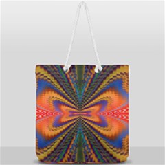 Casanova Abstract Art-colors Cool Druffix Flower Freaky Trippy Full Print Rope Handle Tote (large) by Ket1n9