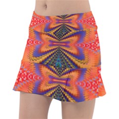 Casanova Abstract Art-colors Cool Druffix Flower Freaky Trippy Classic Tennis Skirt by Ket1n9