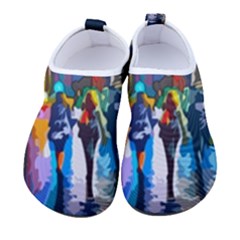 Abstract-vibrant-colour-cityscape Women s Sock-style Water Shoes