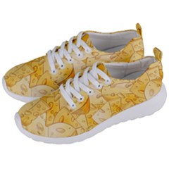 Cheese-slices-seamless-pattern-cartoon-style Men s Lightweight Sports Shoes by Ket1n9