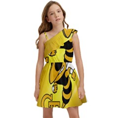 Georgia Institute Of Technology Ga Tech Kids  One Shoulder Party Dress by Ket1n9