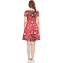 Christmas Pattern Red Inside Out Cap Sleeve Dress View4