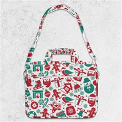 Background Vector Texture Christmas Winter Pattern Seamless Macbook Pro 13  Shoulder Laptop Bag  by Grandong