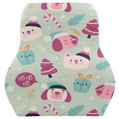 Christmas Paper Stars Pattern Texture Background Colorful Colors Seamless Copy Car Seat Back Cushion  by Grandong