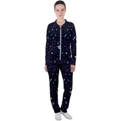 Starry Night  Space Constellations  Stars  Galaxy  Universe Graphic  Illustration Casual Jacket And Pants Set by Grandong