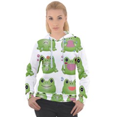 Kawaii-frog-rainy-season-japanese Women s Overhead Hoodie by Grandong