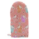 Cute Kawaii Kittens Seamless Pattern Microwave Oven Glove View2