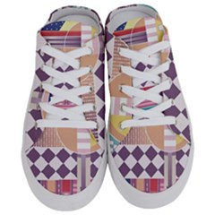 Abstract Shapes Colors Gradient Half Slippers by Vaneshop