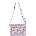 Love Mom Happy Mothers Day I Love Mom Graphic Shoulder Bag with Back Zipper View3