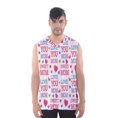 Love Mom Happy Mothers Day I Love Mom Graphic Men s Basketball Tank Top by Vaneshop