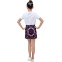 Rosette Kaleidoscope Mosaic Abstract Background Kids  Tennis Skirt View2