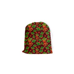 Christmas Pattern Drawstring Pouch (xs) by Pakjumat