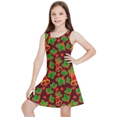 Template Christmas Pattern Kids  Lightweight Sleeveless Dress by Pakjumat